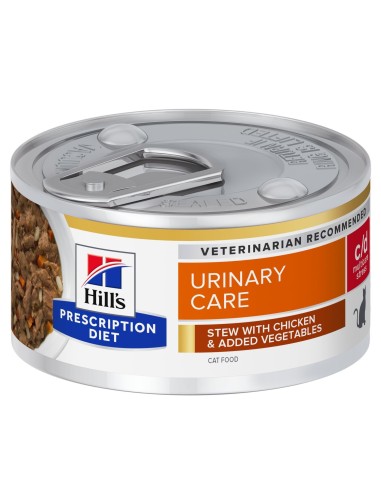 Hills PD Feline c/d Urinary Stress Stew Pollo & Vegetales 82 gr