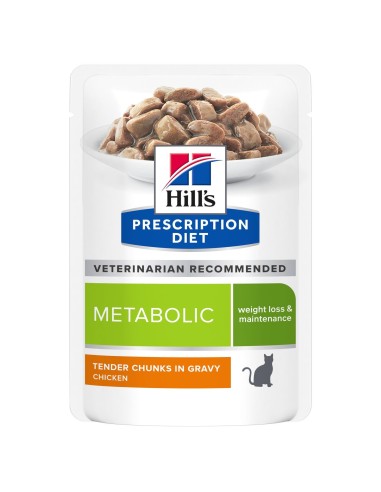 Hills PD Feline Metabolic Pollo (bolsita) 12*85 gr