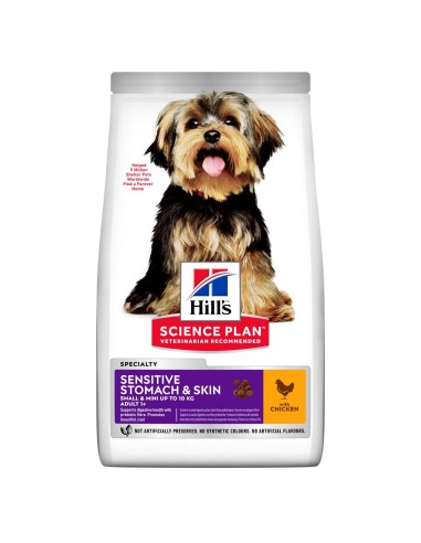 Hills SP Canine Adult Sensitive Stom & Skin Mini Pollo 1,5 kg