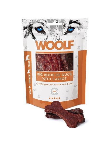 WOOLF SNACKS HUESO DE PATO CON ZANAHORIA