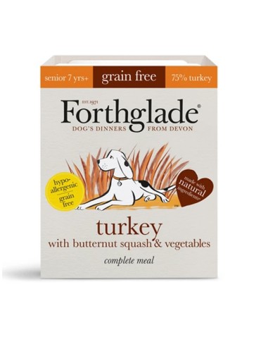 Forthglade Grain Free Adult Pavo bandeja 395 gr