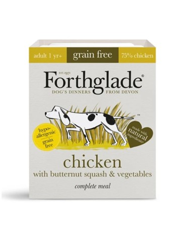 Forthglade Grain Free Adult Pollo bandeja 395 gr