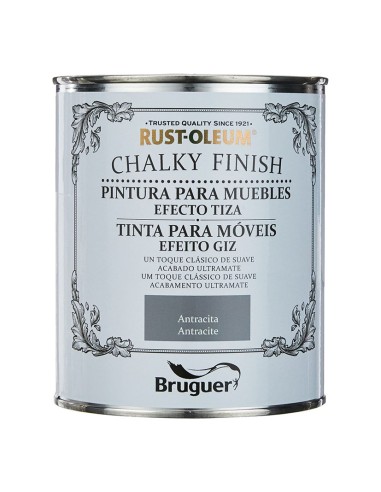 RUSTOL. CHALKY FINISH M. ANTRACITA 750ML