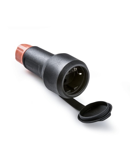 BASE TT 16A-250V C/TAPA CON PRENSAESTOPA