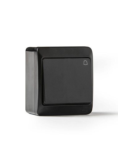 PULSADOR ESTANCO 10A-250V NEGRO