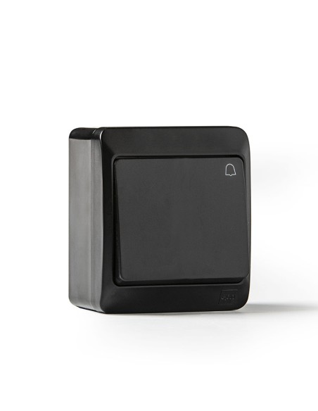 PULSADOR ESTANCO 10A-250V NEGRO