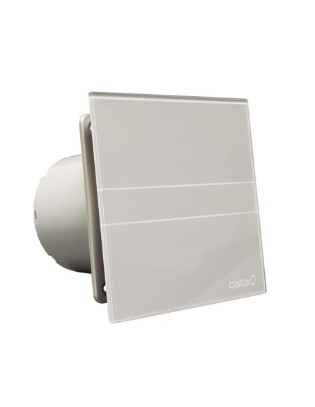 EXTRACTOR BAÑO 100MM 8W GLASS TIMER GRIS
