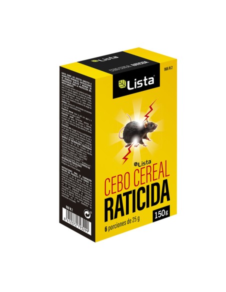 CEBO CEREAL RATICIDA. 150 GR.