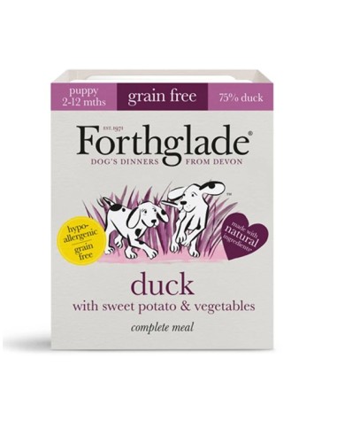 Forthglade Grain Free Puppy Pato bandeja 395 gr