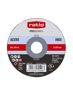 DISCO CORTE INOX/METAL 125X1  RATIO+