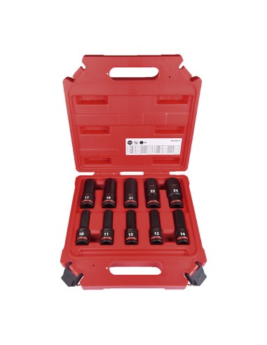 ESTUCH.10 VASOS LARGOS SHOCKWAVE 1/2"