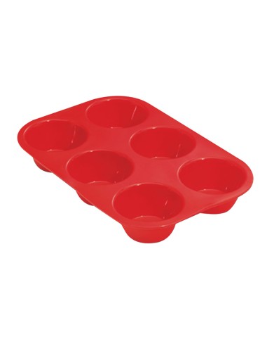 MOLDE SILIC. 6 MUFFINS H.3,4CM. JULIETTE