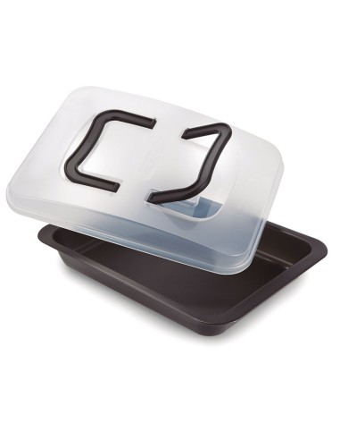 MOLDE BAKE&ROAST 24X32CM. TAPA PLASTICO