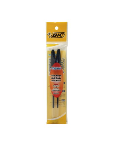 BLISTER 2 UDS.BOLIGRAFO BIC NEGRO