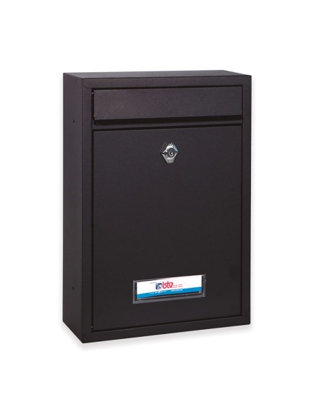 BUZON EXTERIOR MET. BERMEO. NEGRO.