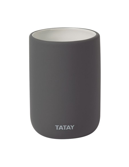 VASO PORTACEP. SOFT GRIS ANTRACITA TATAY