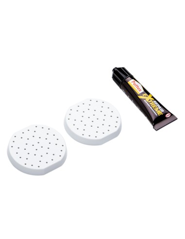 ACC. BAÑO. KIT SOPORTES GLUE & FIX