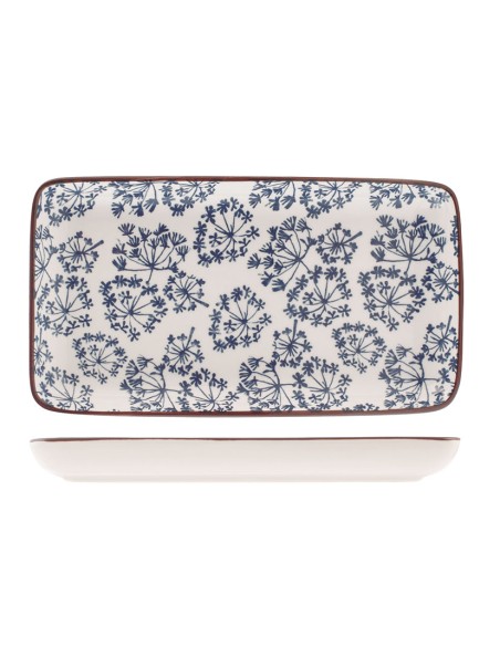 PLATO PORCELANA RECT. SETA 11X20 CM.SURT