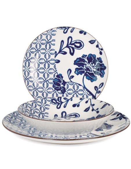 VAJILLA PORCELANA 18 PZ.COUPE SETA