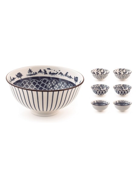 BOL POKE PORCELANA SETA 16 CM.SURT.