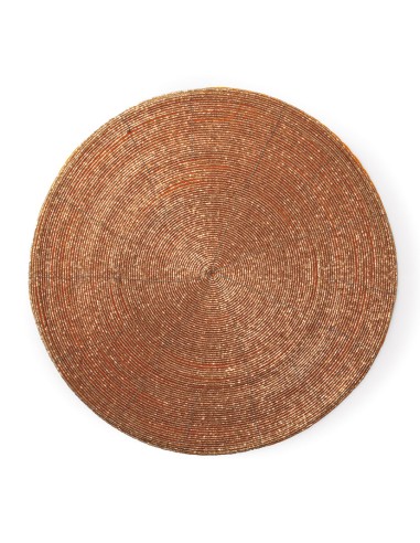 MANTEL INDIVIDUAL PERLINE DORADO 36 CM.