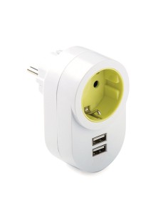 ADAPTADOR TT LATERAL  16A-250 + 2 USB