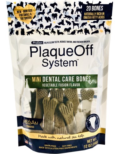 PlaqueOff Mini Bones Veggie 340 gr