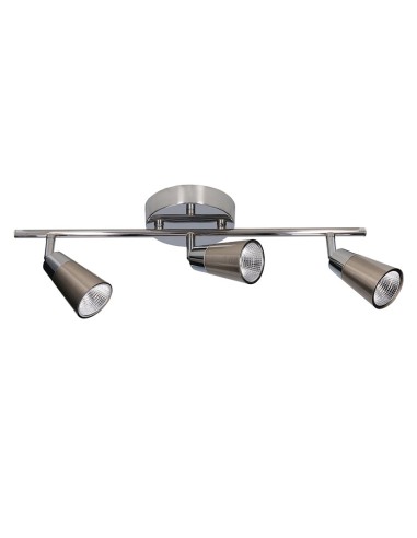 APLIQUE LED VITRO 3 FOCOS 15W CROMADO