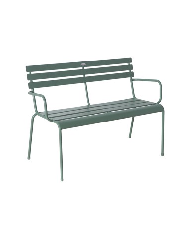 BANCO METÁLICO 114X56 XH79 CM. VERDE