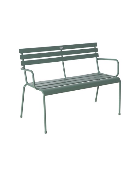 BANCO METÁLICO 114X56 XH79 CM. VERDE
