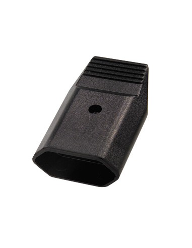 BASE ENCHUFE AEREA CON CAZOLETA NEGRO