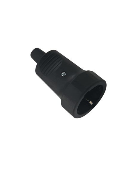 BASE ENCHUFE GOMA SINTETICA NEGRO