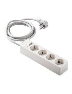 BASE MULTIPLE 4 TOMAS TT CABLE1,5M, BLAN