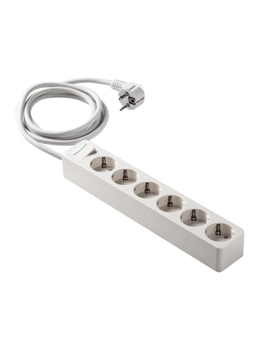 BASE MULTIPLE 6 TOMAS TT CABLE1,5M, BLAN