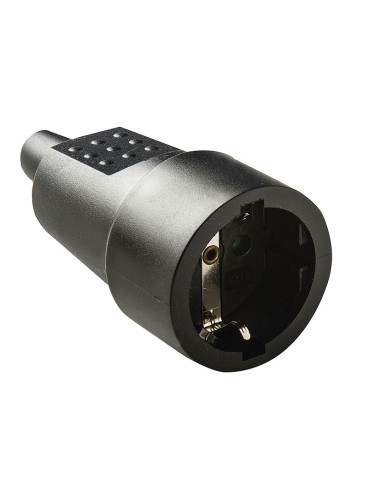 BASE TT 10A-250V CAUCHO  NEGRO DUOLEC