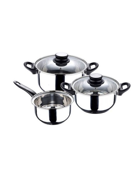 BATERIA COCINA 5P. ACERO INOX PALMA