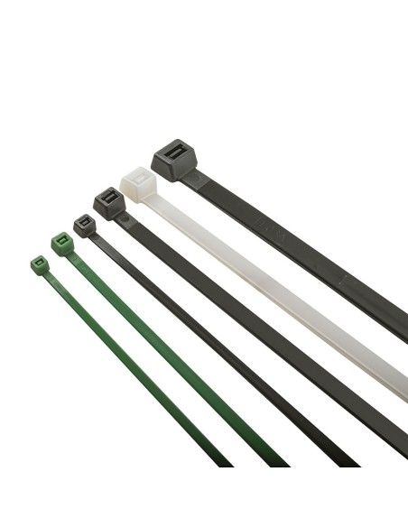 BRIDA NYLON VERDE 200X4,8 100 PZAS