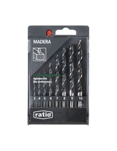 BROCAS P/MADERA JGO.8 RATIO
