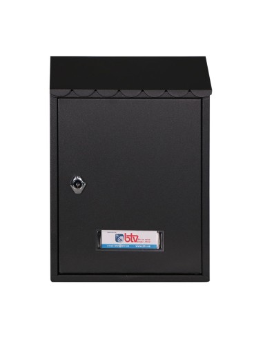 BUZON EXTERIOR MET. LAREDO. NEGRO.