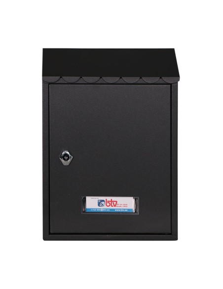 BUZON EXTERIOR MET. LAREDO. NEGRO.