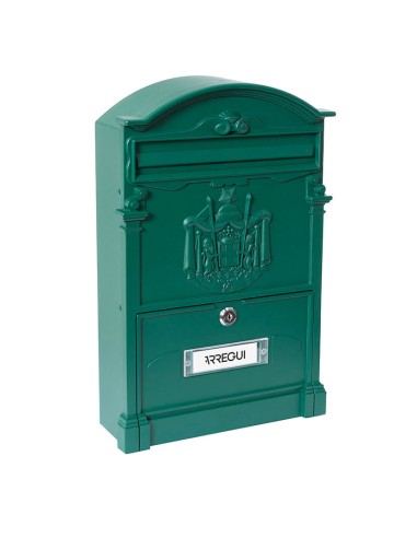 BUZÓN ALUMINIO RESID. 26x9xh42 CM. VERDE