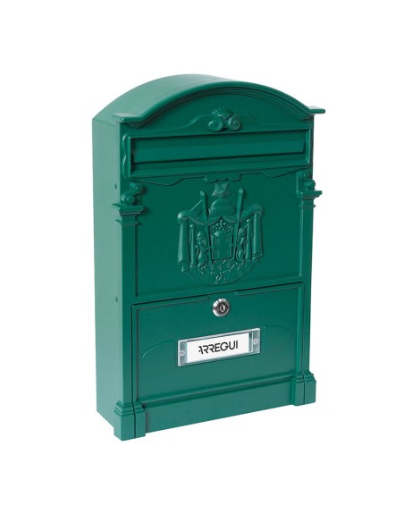 BUZÓN ALUMINIO RESID. 26x9xh42 CM. VERDE
