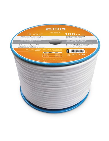 CABLE COAXIAL EN BOBINA COLGANTE 100 M.