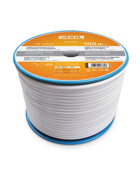 CABLE COAXIAL EN BOBINA COLGANTE 100 M.