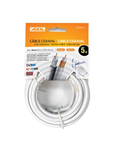 CABLE COAXIAL EN BOBINA COLGANTE 5 M.
