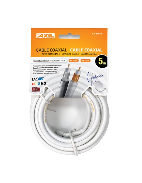 CABLE COAXIAL EN BOBINA COLGANTE 5 M.