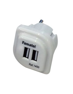 CARGADOR USB DOBLE 5V 2,1AH