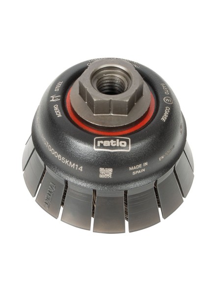 CEPILLO TAZA ACERO RETORCIDO 65X0,50