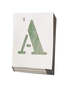 ABECEDARIO EGYPT ALUMINIO ROTULAR 60MM.