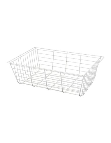 CESTA METÁLICA BLCA. 58x38xh18,7 CM.